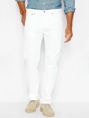 Levi's Men's 501 Original Fit Jeans Optic White